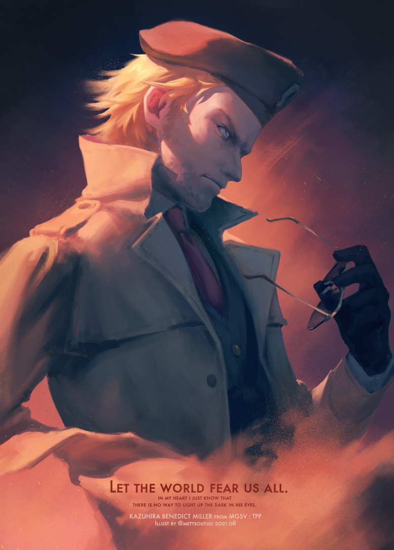 kazuhira miller (metal gear and 1 more) drawn by souyuu