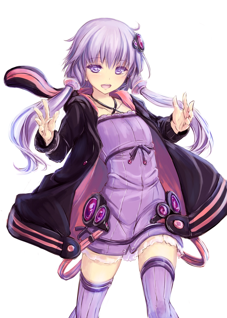 yuzuki yukari (vocaloid and 1 more) drawn by tenmaso