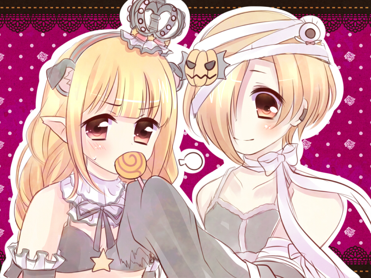 shirasaka koume and futaba anzu (idolmaster and 1 more) drawn by mero-n_usagisan