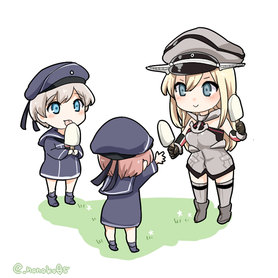 bismarck, z1 leberecht maass, and z3 max schultz (kantai collection) drawn by mitsu_(nonoko05)