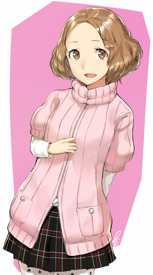 okumura haru (persona and 1 more) drawn by poco_(backboa)