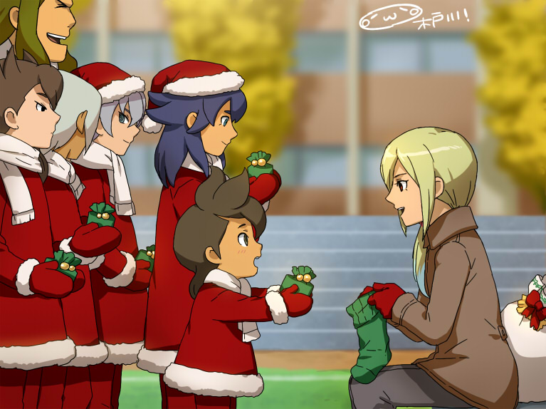 afuro terumi, kishibe taiga, izumi kanaaki, tobisawa mana, taki sousuke, and 2 more (inazuma eleven and 1 more) drawn by mizuhara_aki
