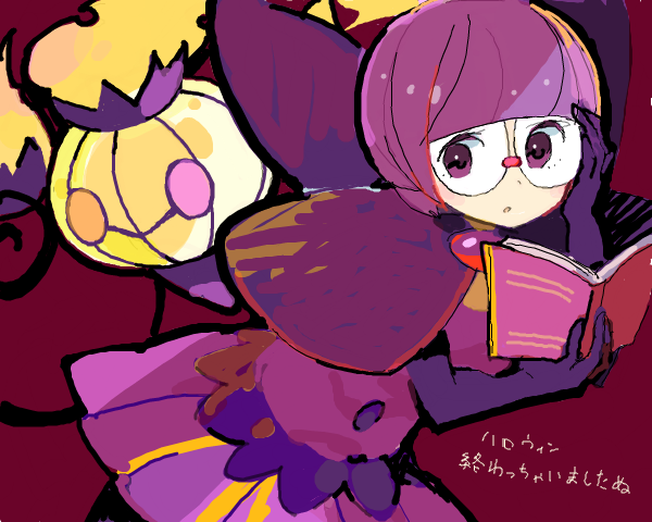 chandelure and shauntal (pokemon and 1 more) drawn by emunise
