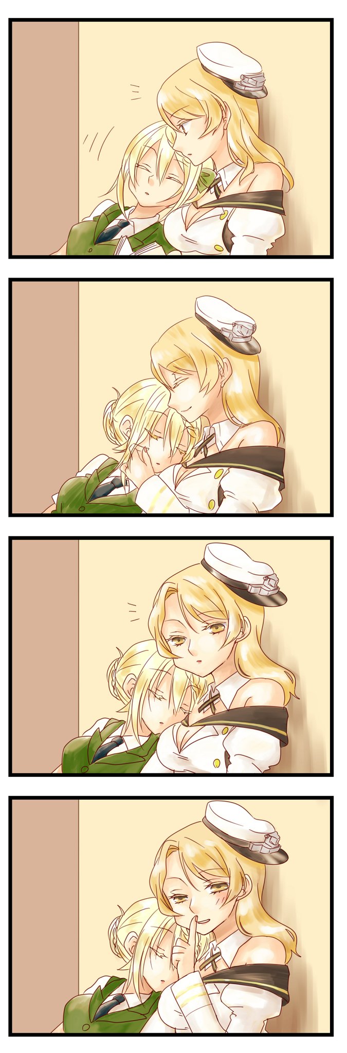 perth and houston (kantai collection) drawn by mocchi_(mocchichani)
