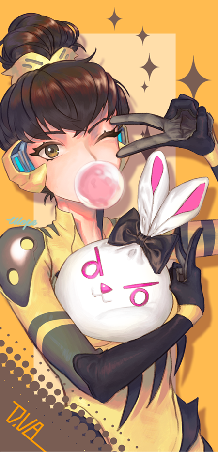 d.va and b.va (overwatch and 1 more) drawn by wope