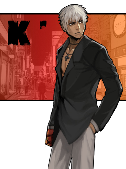 k' (the king of fighters) drawn by steward_b