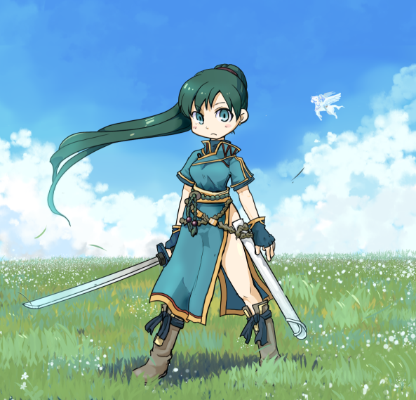 lyn and florina (fire emblem and 1 more) drawn by hagino_chiyoko