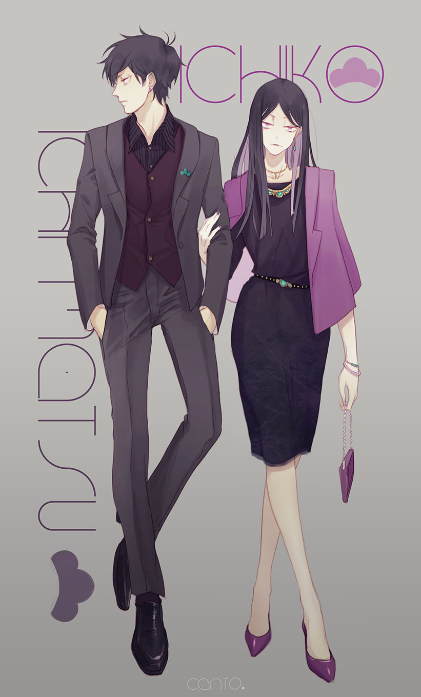 matsuno ichimatsu and ichiko (osomatsu and 2 more) drawn by canto
