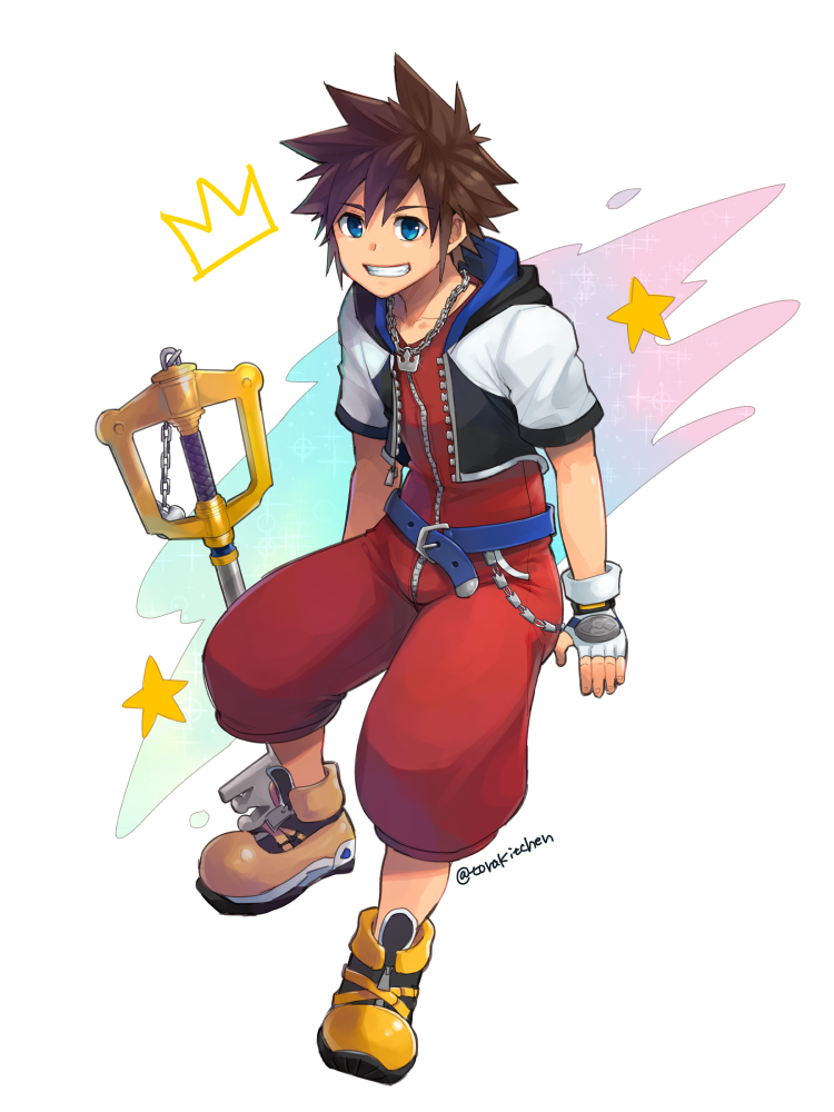 sora (kingdom hearts and 1 more) drawn by torakichi_(ebitendon)