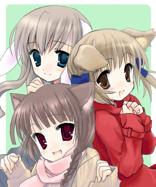 fukuzawa yumi, toudou shimako, and shimazu yoshino (maria-sama ga miteru)