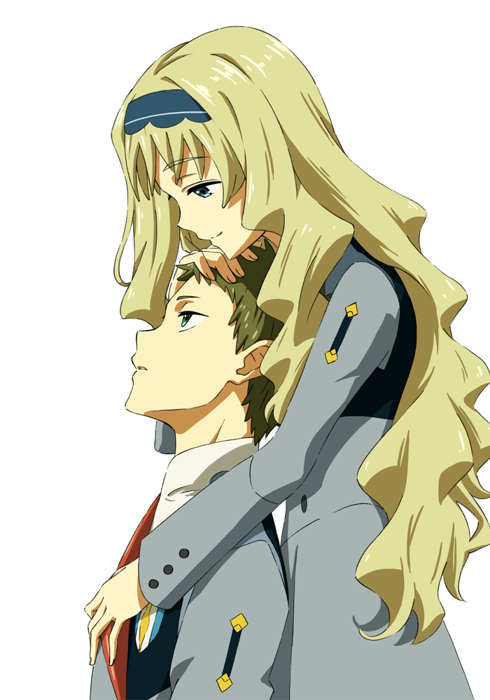 kokoro and mitsuru (darling in the franxx) drawn by hachi_kou