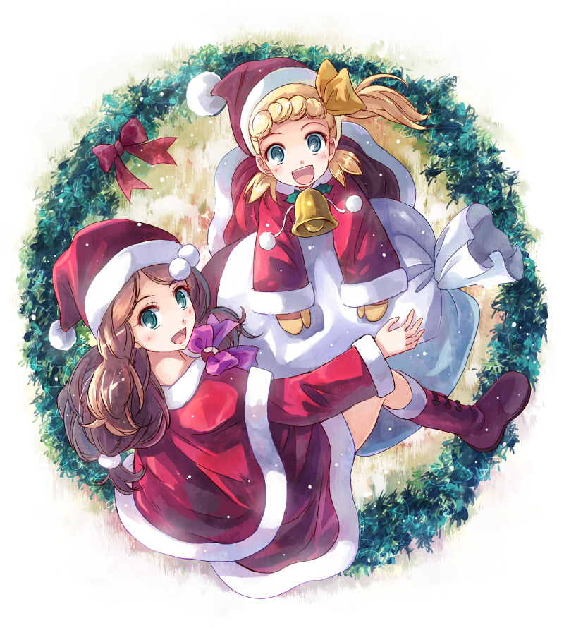 serena and bonnie (pokemon and 1 more) drawn by yakka