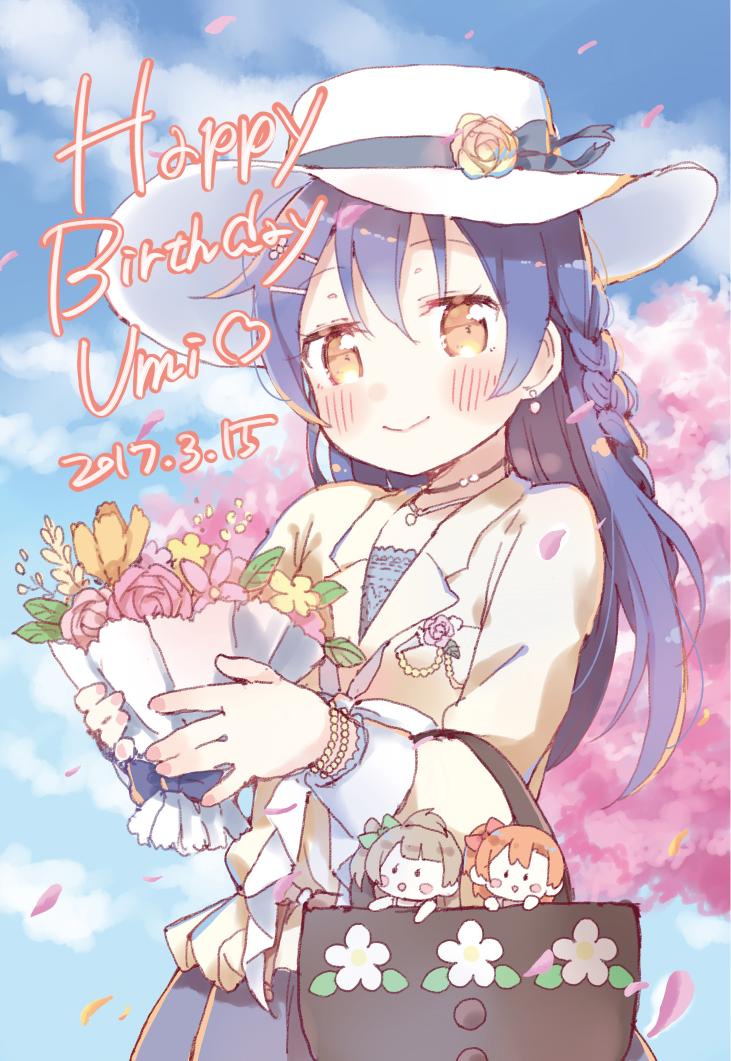sonoda umi, minami kotori, and kosaka honoka (love live! and 2 more) drawn by shijimi_kozou