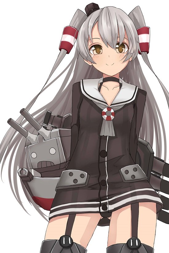 amatsukaze and rensouhou-kun (kantai collection) drawn by tokoi