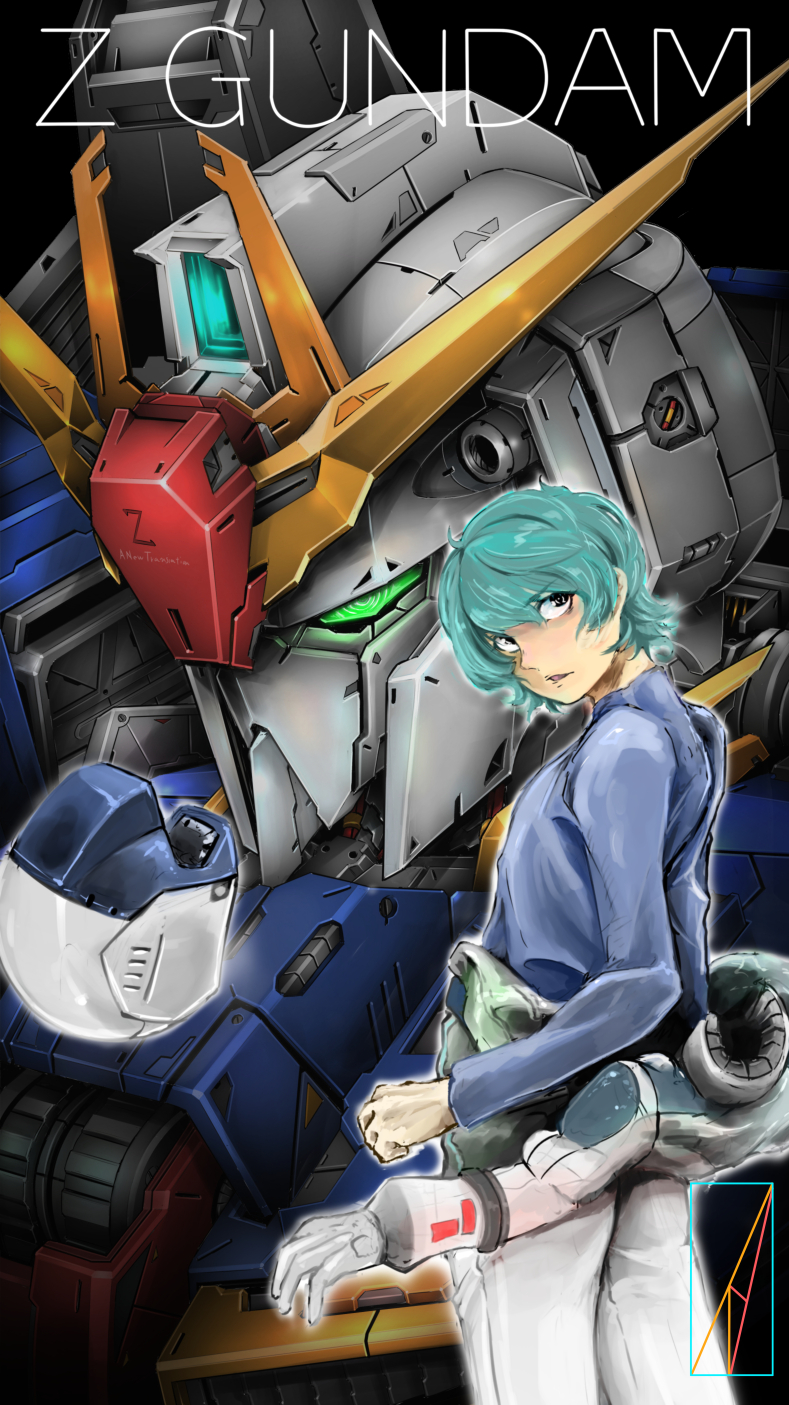 kamille bidan and zeta gundam (gundam and 2 more) drawn by denjyou23