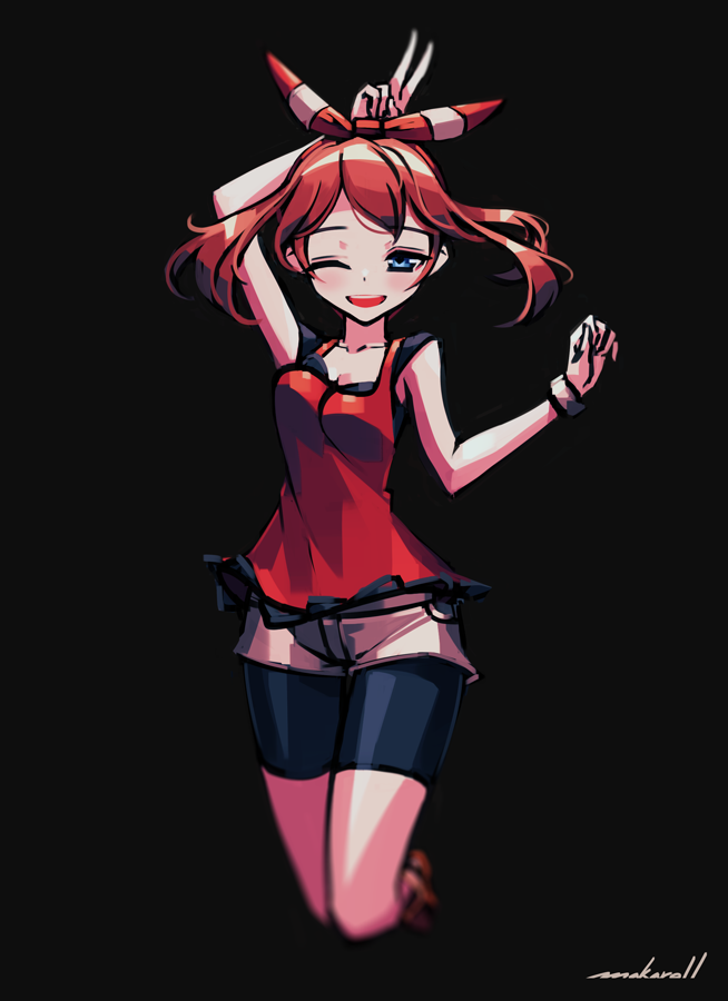 may (pokemon and 1 more) drawn by makaroll