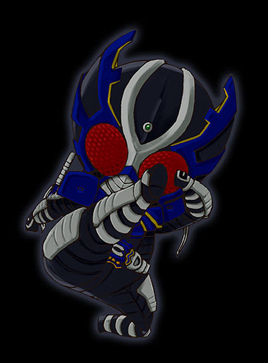 kamen rider gatack (kamen rider and 1 more) drawn by kaos