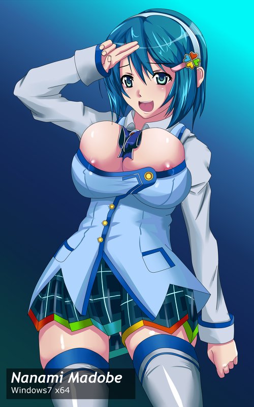 madobe nanami and 7-tan (os-tan and 1 more) drawn by malloc()