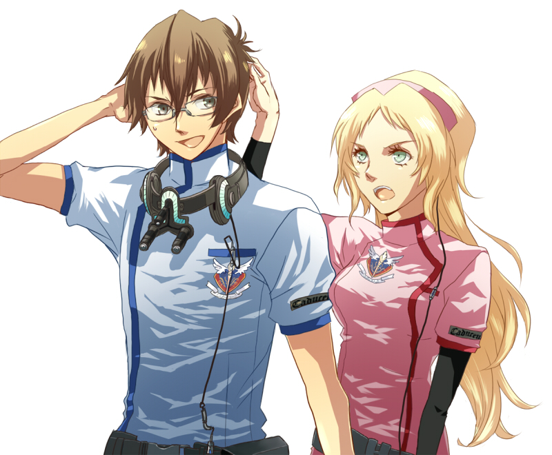 tonegawa anju and tsukimori kousuke (chou shittou caduceus) drawn by kuro_tsuki_rui