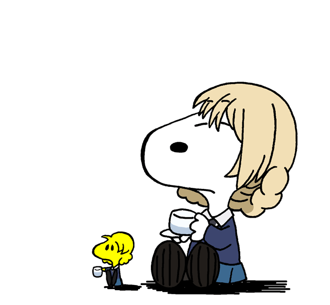darjeeling, orange pekoe, snoopy, and woodstock (girls und panzer and 1 more) drawn by ga1k0t2