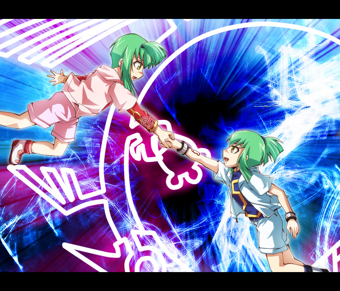luca, lua, and crimson dragon (yu-gi-oh! and 1 more) drawn by mugicha_(sukimachaya)