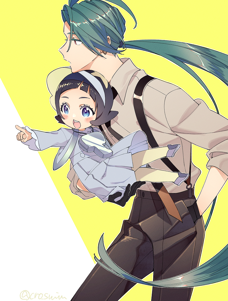rika and poppy (pokemon and 1 more) drawn by shougo-akira