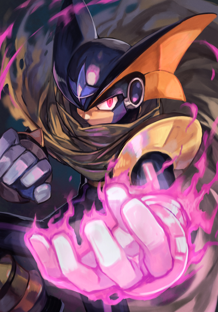 bass.exe (mega man and 1 more) drawn by hungry_clicker