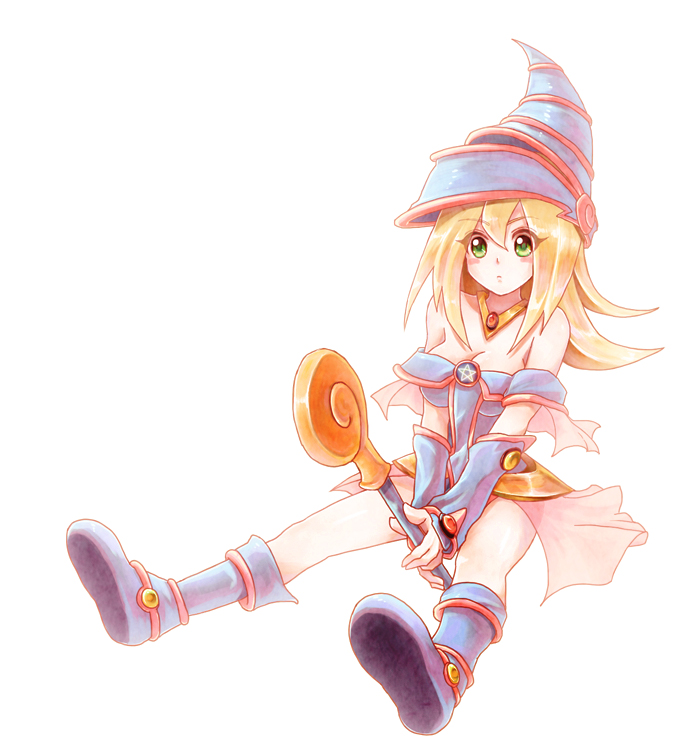 dark magician girl (yu-gi-oh!) drawn by rusuban