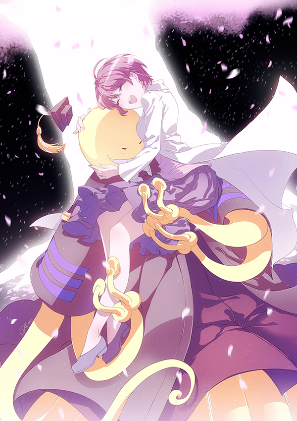 koro-sensei and yukimura aguri (ansatsu kyoushitsu) drawn by cat_princess