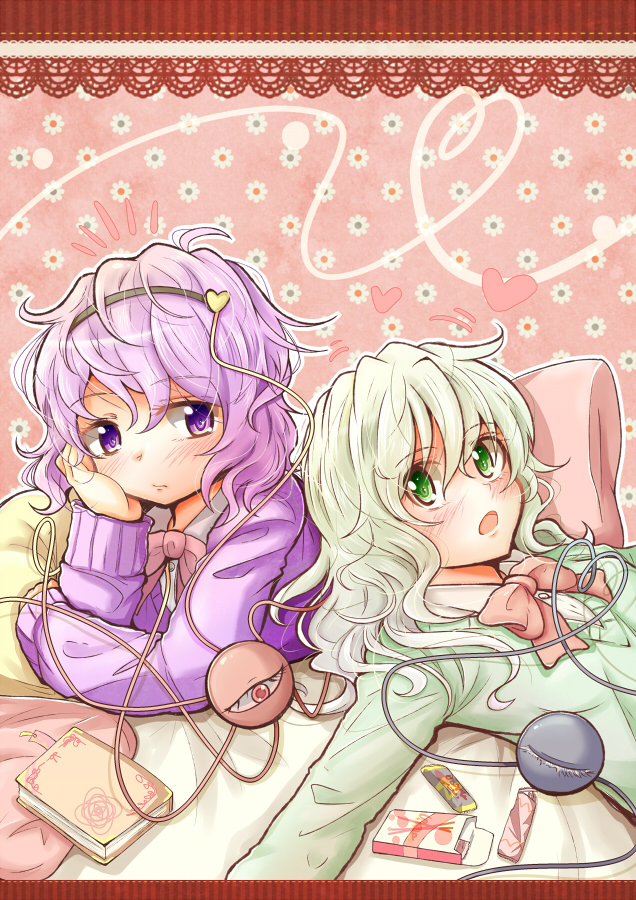 komeiji koishi and komeiji satori (touhou) drawn by taka_(taka_wo_kukuru)