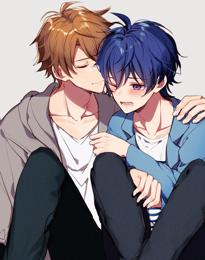 nanahoshi ren and goryou yuuto (from argonavis) drawn by mizukikushou