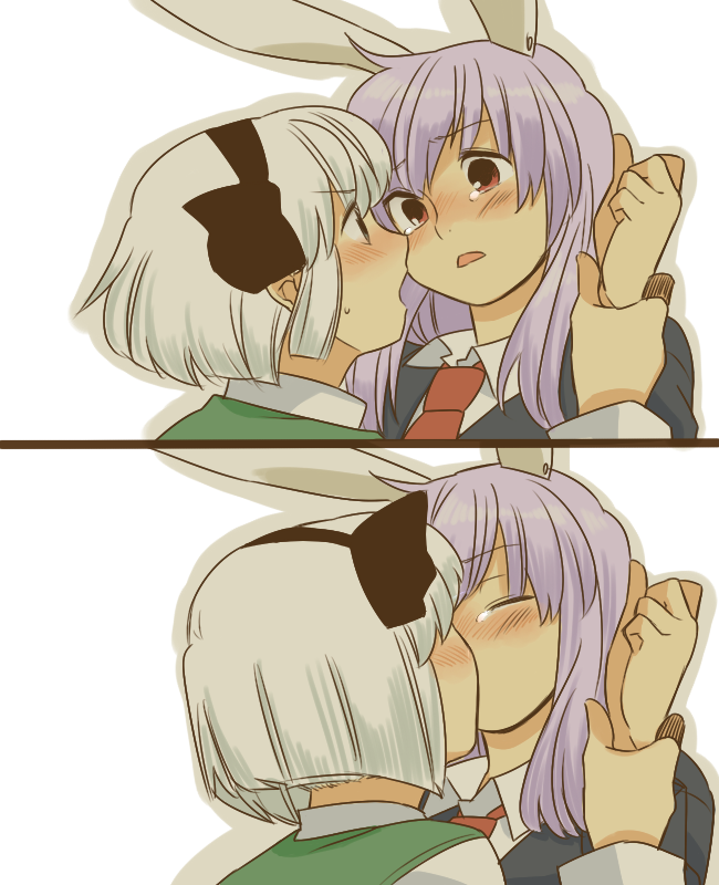 konpaku youmu and reisen udongein inaba (touhou) drawn by koyama_shigeru