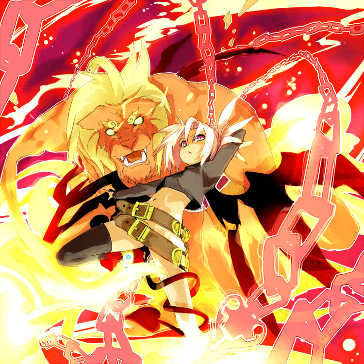 azrael and famfrit (original) drawn by shirow_(crazy)