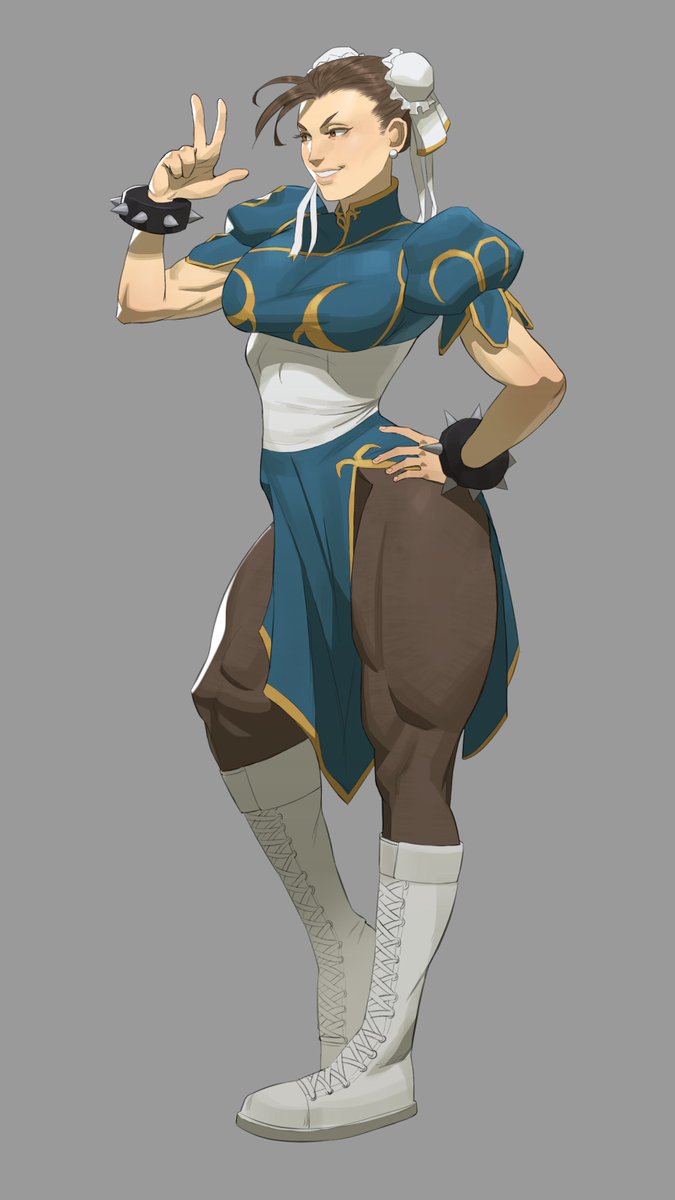 chun-li (street fighter and 1 more) drawn by sheep_shin