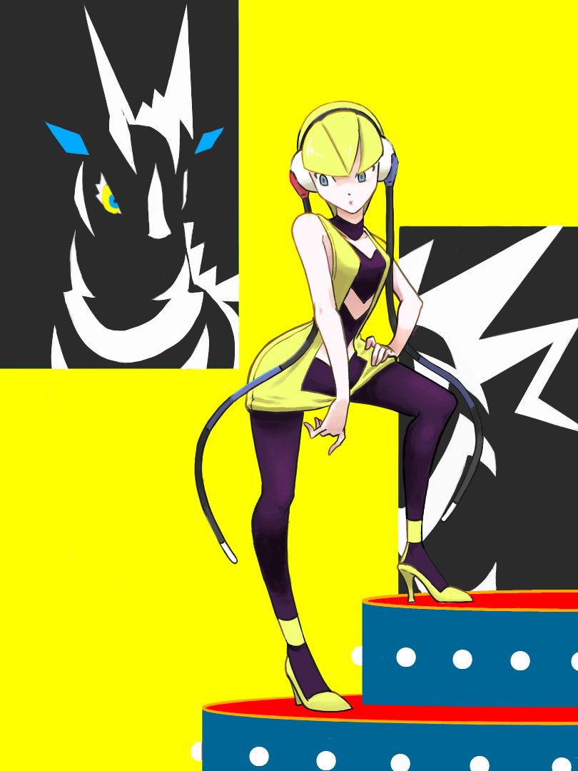 elesa and zebstrika (pokemon and 1 more) drawn by tomnamiheeei8ch