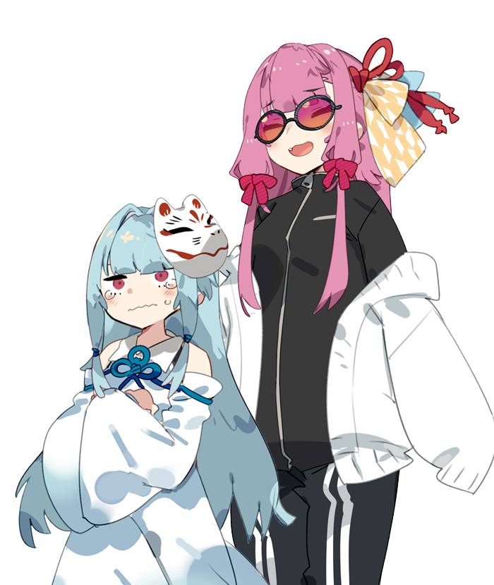kotonoha akane and kotonoha aoi (voiceroid) drawn by karei