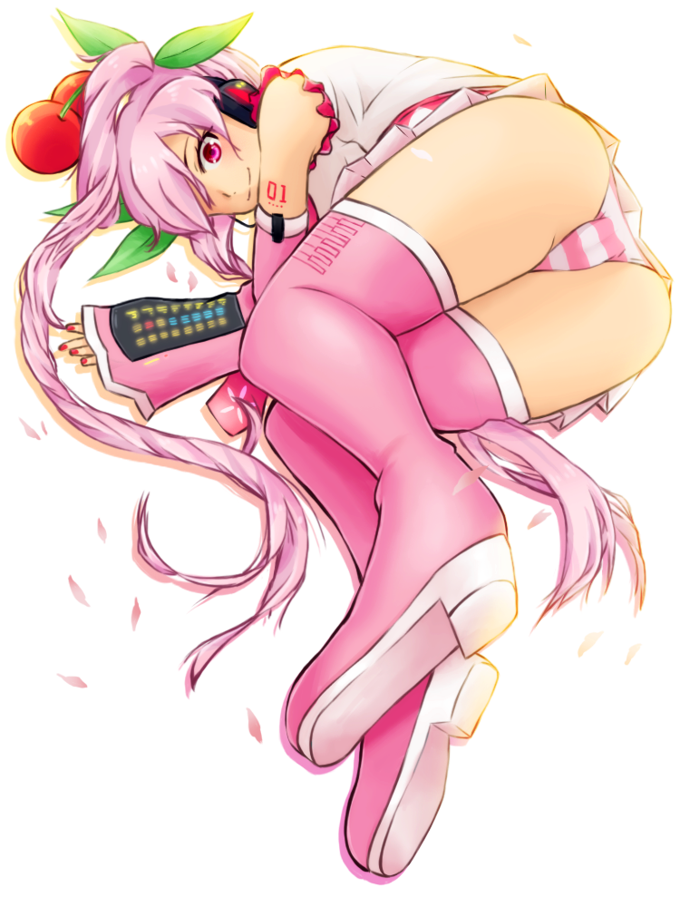 hatsune miku and sakura miku (vocaloid) drawn by sakana0627