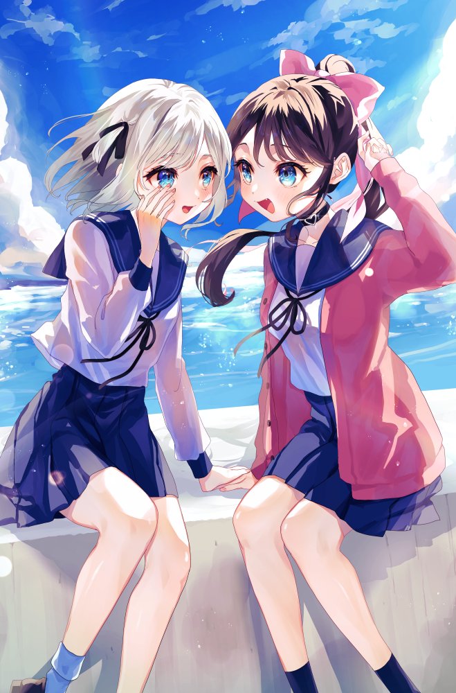 kaga sumire and kaga nazuna (vspo! and 1 more) drawn by kokkovvv