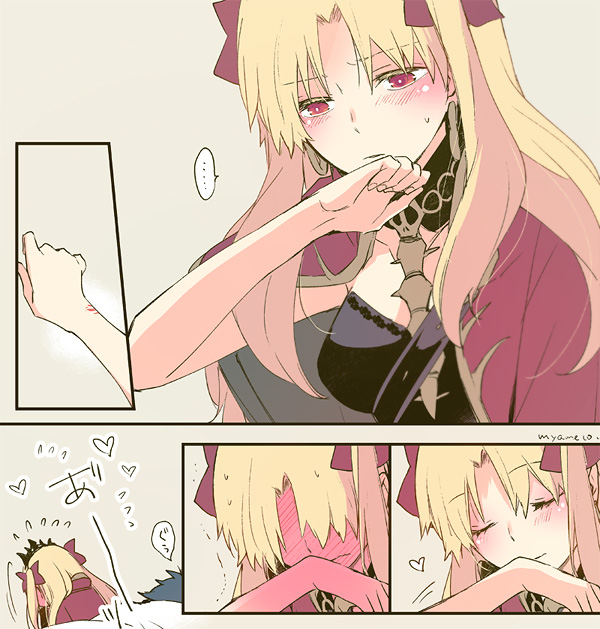 fujimaru ritsuka and ereshkigal (fate and 1 more) drawn by azumi_(myameco)