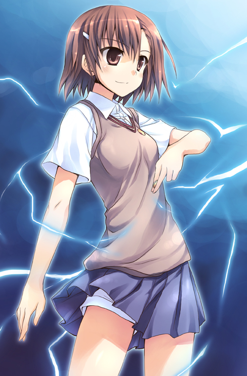 misaka mikoto (toaru majutsu no index) drawn by kusakami_akira