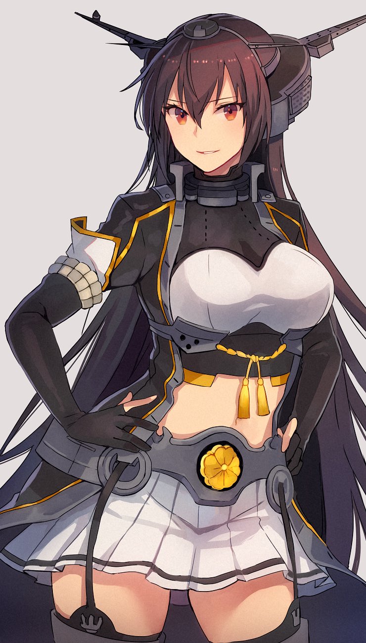 nagato and nagato kai ni (kantai collection) drawn by kasumi_(skchkko)