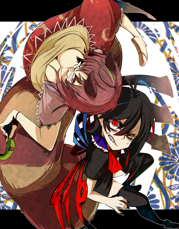 houjuu nue and futatsuiwa mamizou (touhou and 1 more) drawn by bifrst
