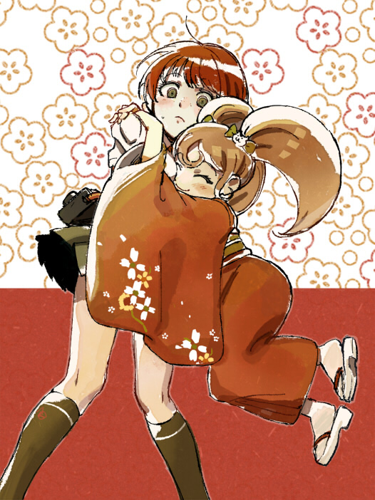 saionji hiyoko and koizumi mahiru (danganronpa and 1 more) drawn by pall