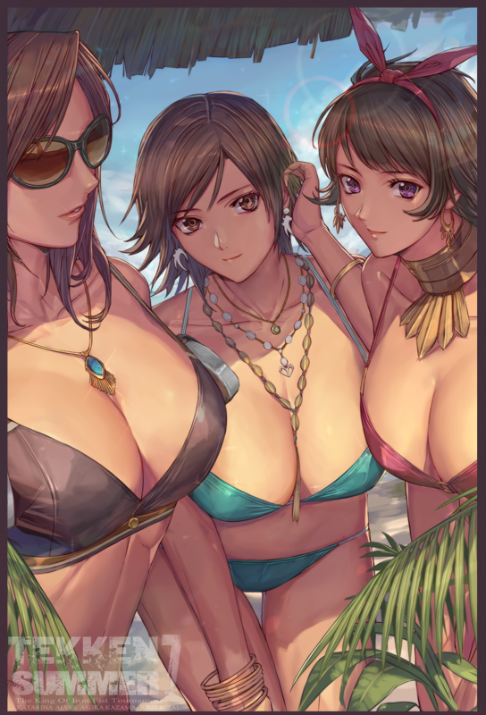 kazama asuka, josie rizal, and katarina alves (tekken and 1 more) drawn by ibanen