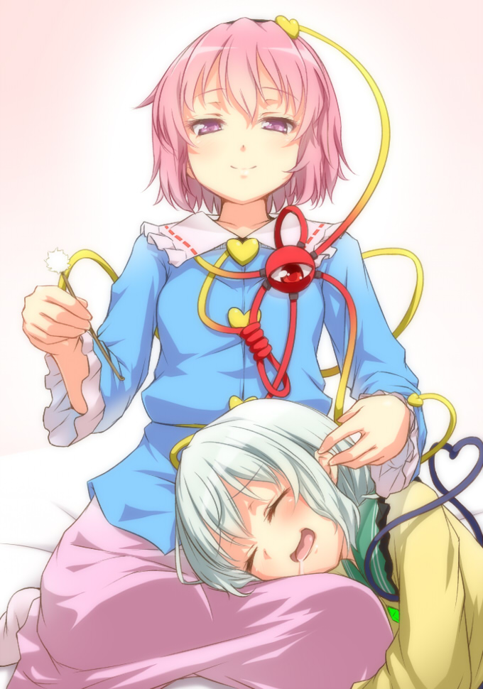 komeiji koishi and komeiji satori (touhou) drawn by tori_(minamopa)