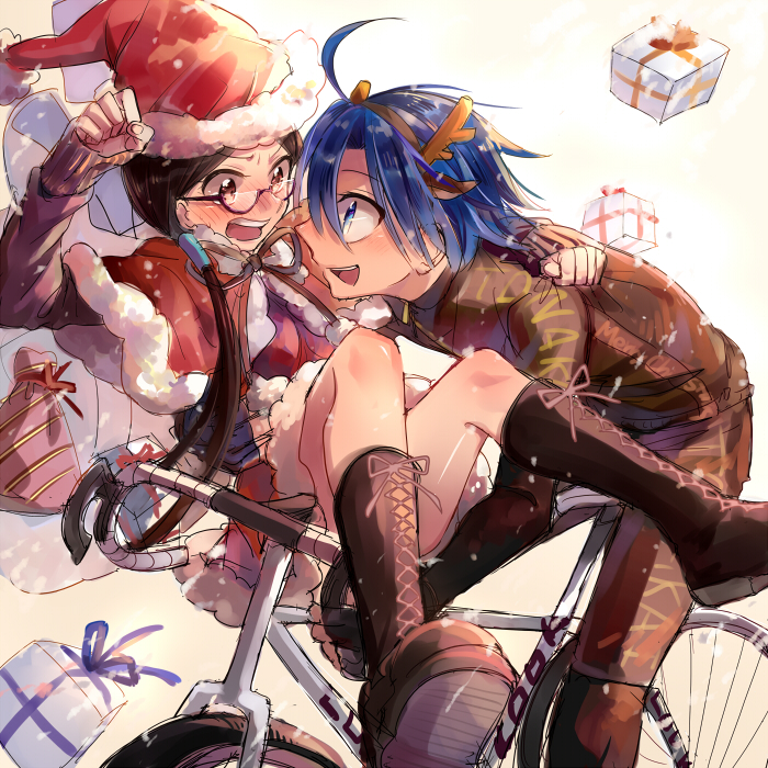 manami sangaku and miyahara (yowamushi pedal) drawn by akizuki_buranko