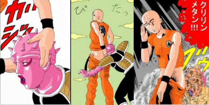 kuririn and dodoria (dragon ball and 1 more)
