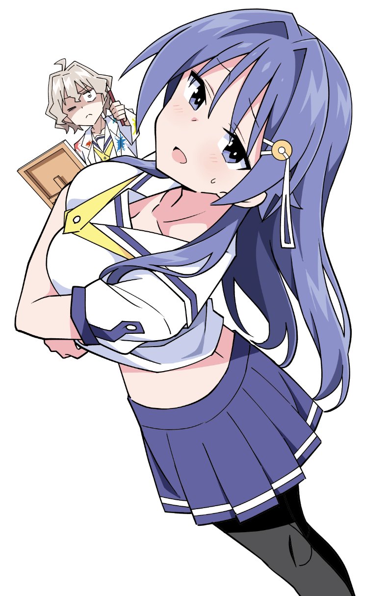 oohara kotone and oosumi aya (atsumare! fushigi kenkyuubu) drawn by anbe_masahiro
