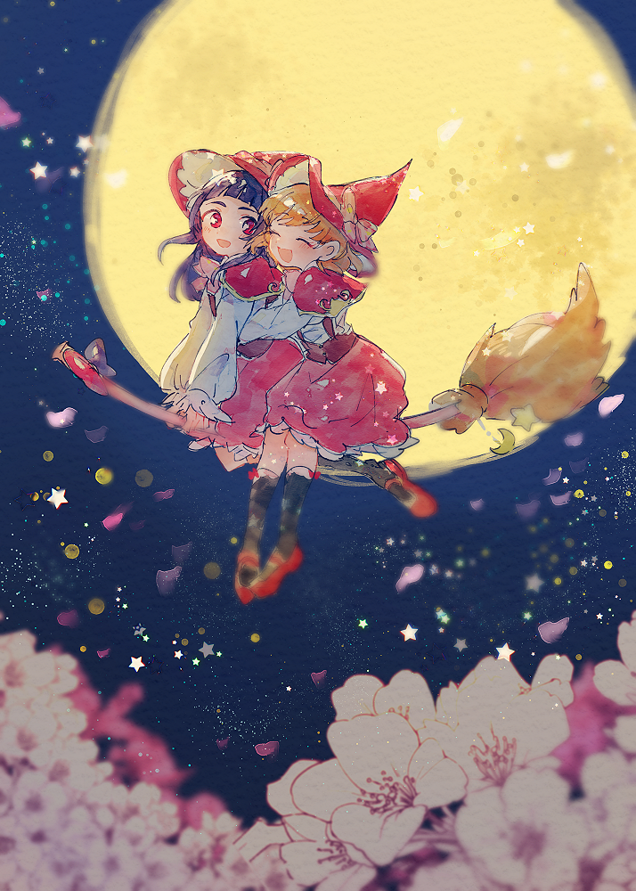 asahina mirai and izayoi liko (precure and 1 more) drawn by itomugi-kun