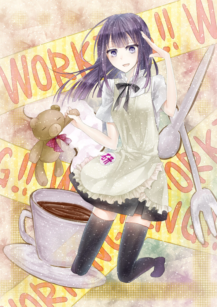 yamada aoi and daisy (working!!) drawn by sakura_iroha_(yume_no_kanau_tsukiyo)